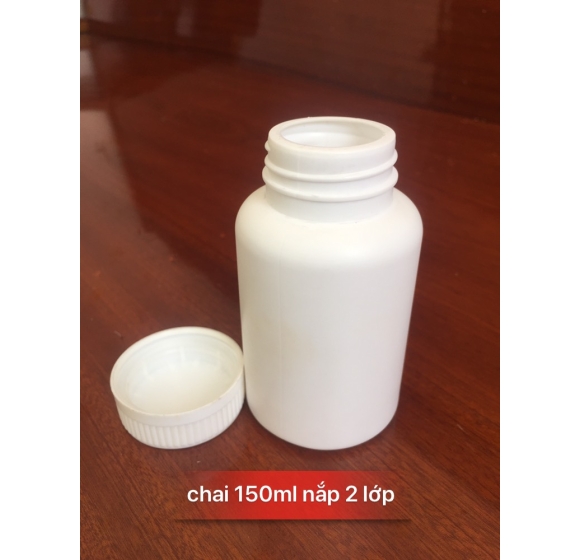 Chai 150ml nắp 2 lớp